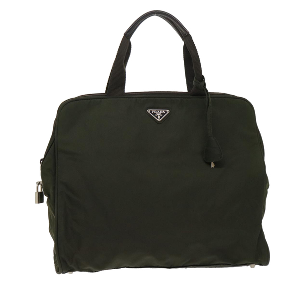 Prada Handbags - PRADA Hand Bag Nylon Khaki Auth bs6319
